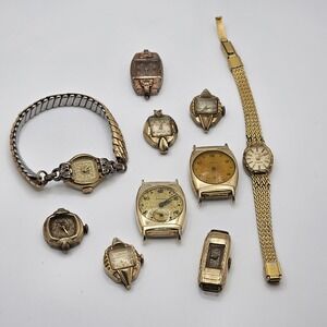 10k Gold Rolled Plated Antique Women's Mechanical Watch Lot